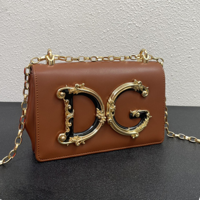 Dolce&Gabbana Womens Bags Shoulder Bag in quilted nappa leather Luxury Brand with Original Box