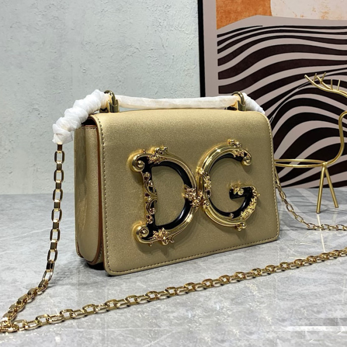 Dolce&Gabbana Womens Bags Shoulder Bag in quilted nappa leather Luxury Brand with Original Box
