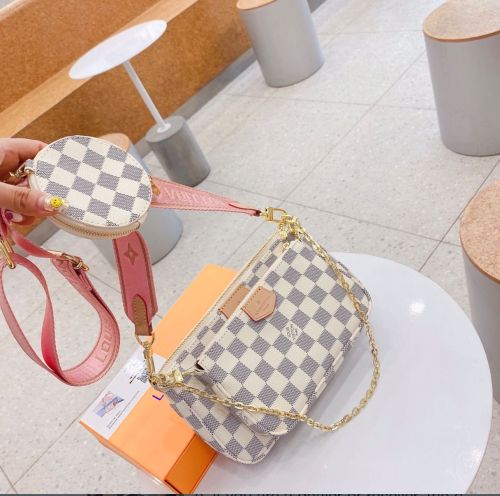 Louis Vuitton Womens Bags Clutch Wallets Luxury Brand Fashion Type Messenger Bags MULTI POCHETTE ACCESSOIRES m44823