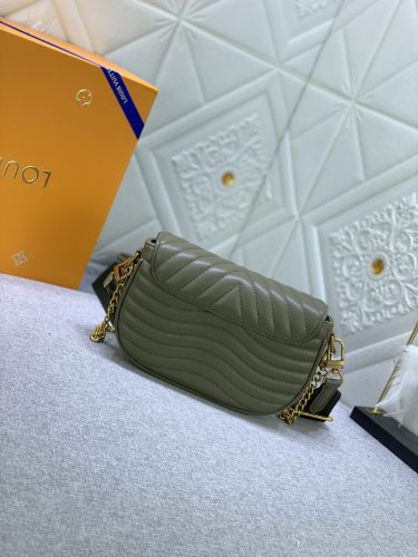 Louis Vuitton Womens Bags Shoulder Bag Luxury Brand LOUIS VUITTON NEW WAVE MULTI-POCHETTE with Original Box M56471