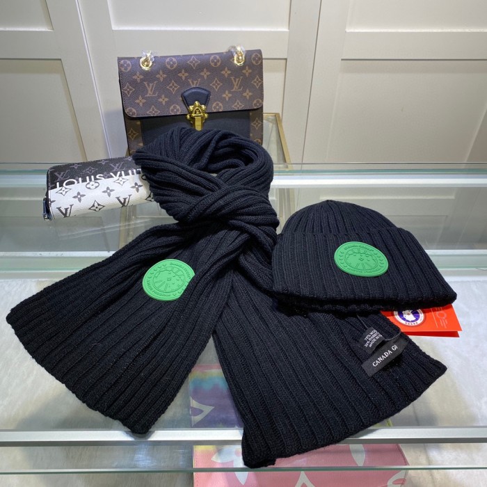 Canada Goose Scarves Men Womens Fashion Scarf and Hats Set with Original Box