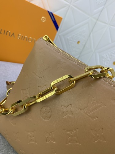 Louis Vuitton Womens Bags Messenger Shoulder Bags Luxury Brand COUSSIN PM M20379 with Original Box Monogram embossed puffy lambskin