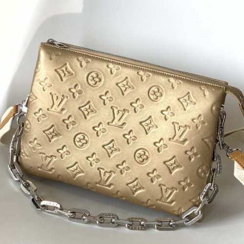 Louis Vuitton Womens Bags Messenger Shoulder Bags Luxury Brand COUSSIN PM M20379 with Original Box Monogram embossed puffy lambskin
