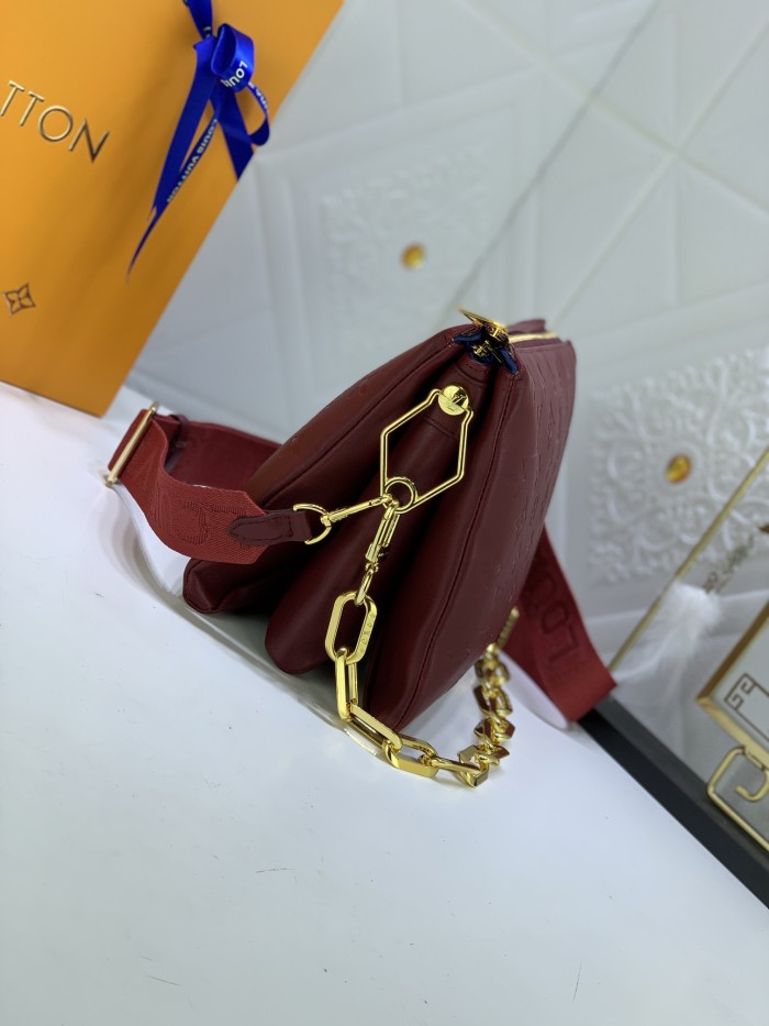 Louis Vuitton Womens Bags Messenger Shoulder Bags Luxury Brand COUSSIN PM M20379 with Original Box Monogram embossed puffy lambskin