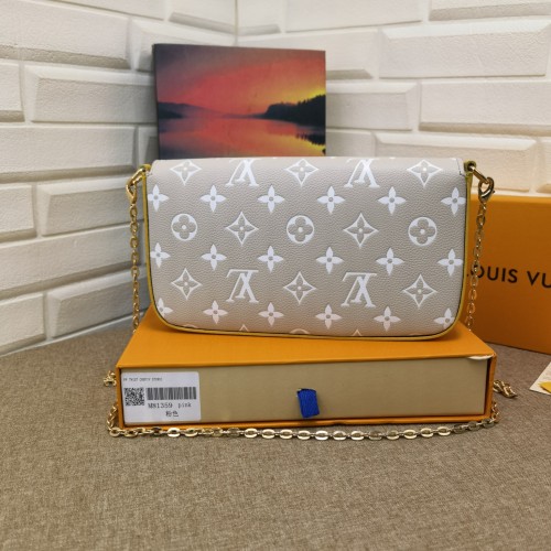 Louis Vuitton Womens Bags Shoulder Messenger Bag Luxury Brand FÉLICIE POCHETTE leather with Original Box