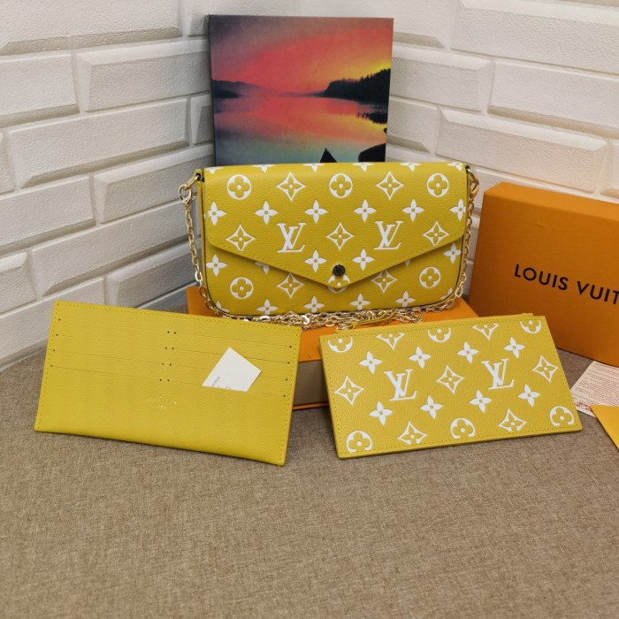Louis Vuitton Womens Bags Shoulder Messenger Bag Luxury Brand FÉLICIE POCHETTE leather with Original Box