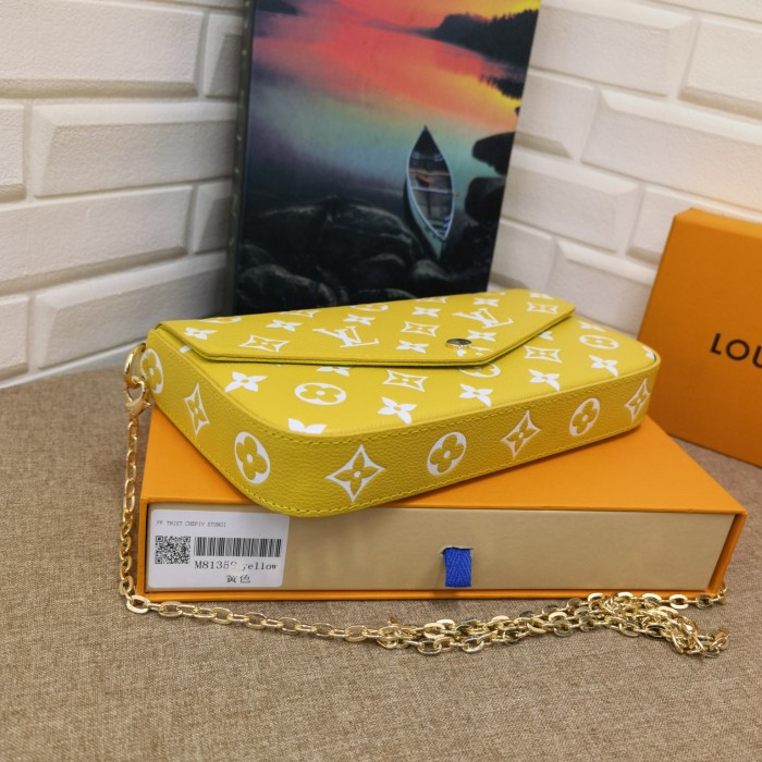 Louis Vuitton Womens Bags Shoulder Messenger Bag Luxury Brand FÉLICIE POCHETTE leather with Original Box