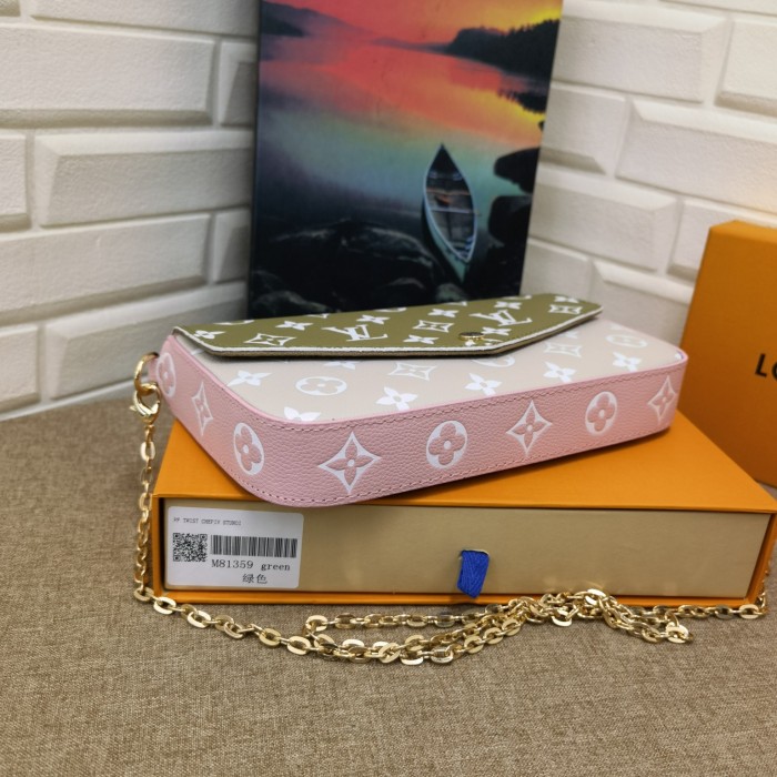 Louis Vuitton Womens Bags Shoulder Messenger Bag Luxury Brand FÉLICIE POCHETTE leather with Original Box