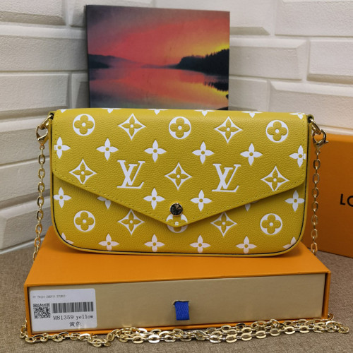 Louis Vuitton Womens Bags Shoulder Messenger Bag Luxury Brand FÉLICIE POCHETTE leather with Original Box