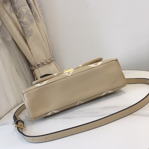 Louis Vuitton Womens Bags Messenger Shoulder Bags Luxury Brand MADELEINE MM M46041 Dove Gray / Crème Beige Embossed, grained cowhide leather with Original Box