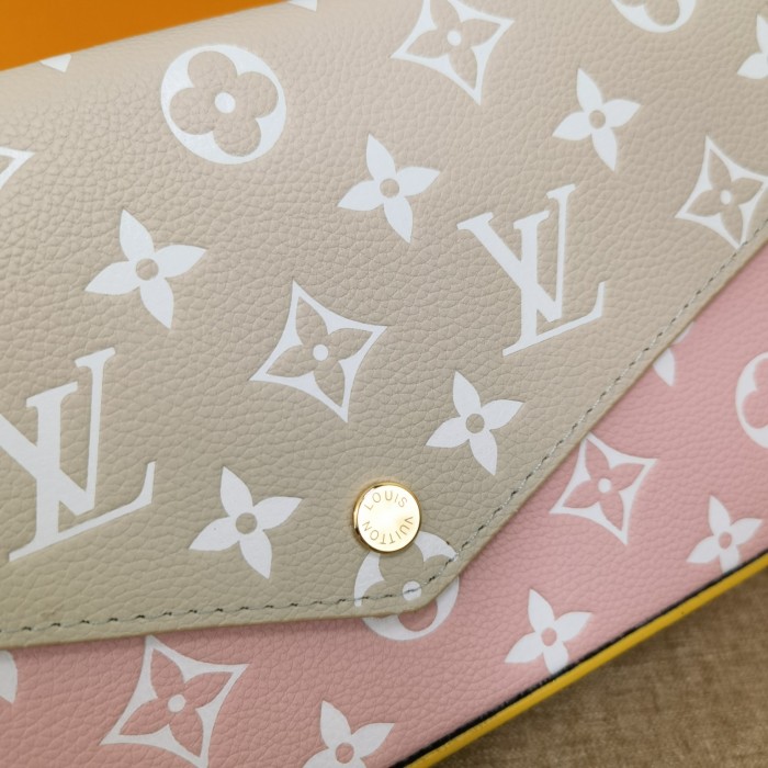 Louis Vuitton Womens Bags Shoulder Messenger Bag Luxury Brand FÉLICIE POCHETTE leather with Original Box