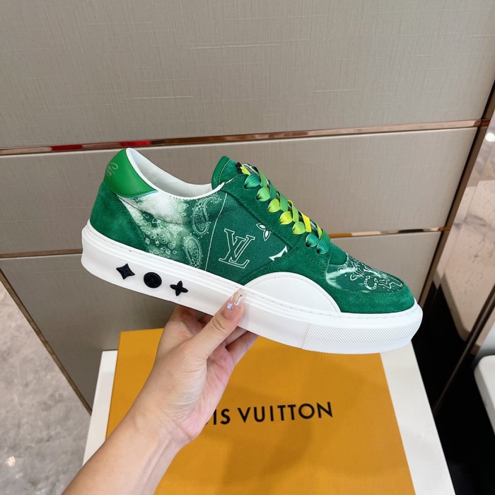 Louis Vuitton Men Shoes Sneakers Luxury Brand LV OLLIE SNEAKER with Original Box
