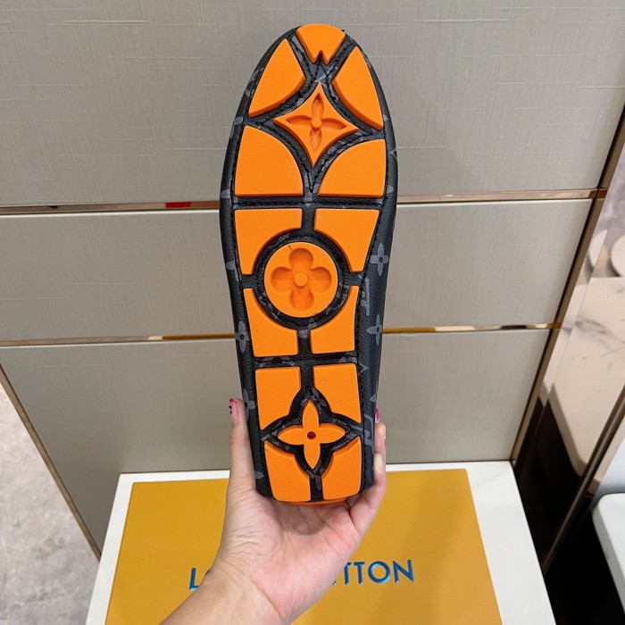 Louis Vuitton Men Shoes Luxury Brand LV Loafers Shoes with Original Box MONTE CARLO DRIVER MOCCASINS 1A8F7B