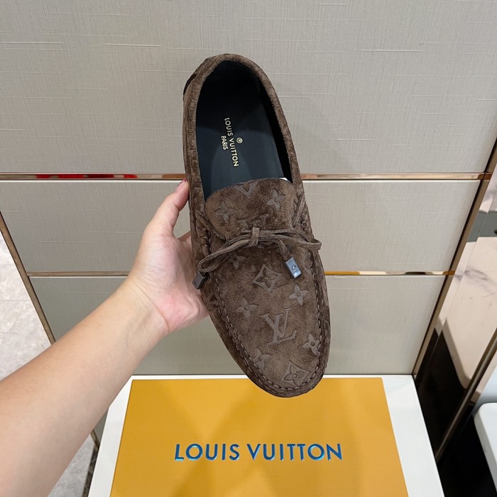 Louis Vuitton Men Shoes Luxury Brand LV Loafers Shoes with Original Box MONTE CARLO DRIVER MOCCASINS 1A8F7B