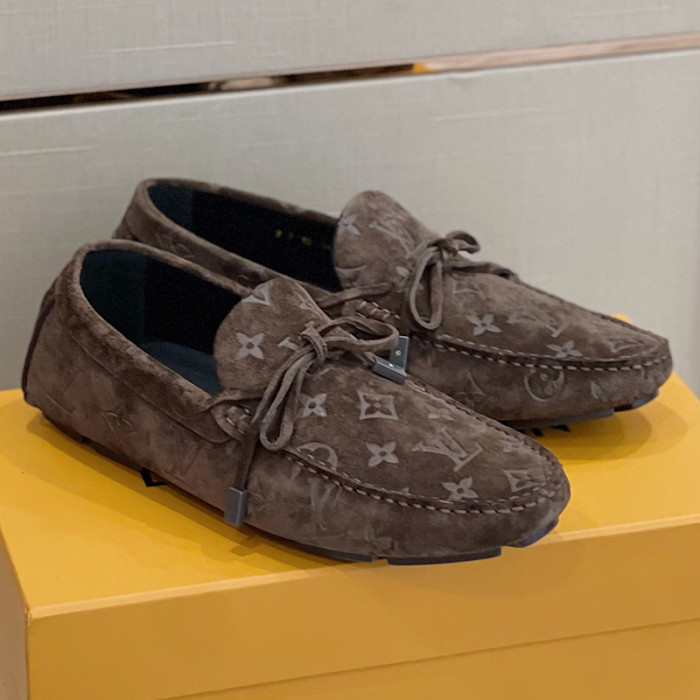 Louis Vuitton Men Shoes Luxury Brand LV Loafers Shoes with Original Box MONTE CARLO DRIVER MOCCASINS 1A8F7B