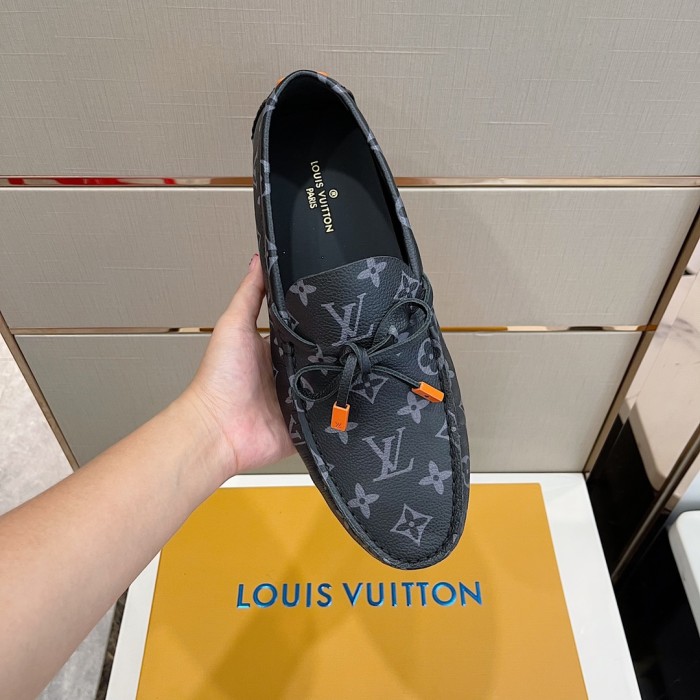 Louis Vuitton Men Shoes Luxury Brand LV Loafers Shoes with Original Box MONTE CARLO DRIVER MOCCASINS 1A8F7B