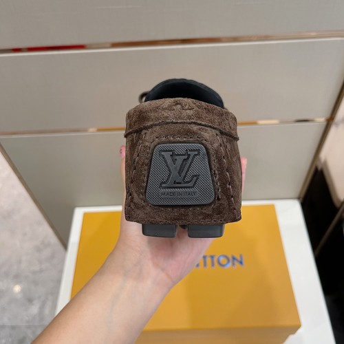 Louis Vuitton Men Shoes Luxury Brand LV Loafers Shoes with Original Box MONTE CARLO DRIVER MOCCASINS 1A8F7B