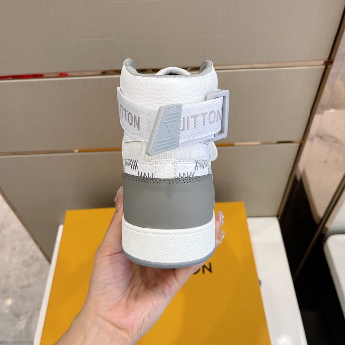 Louis Vuitton Men Shoes Sneakers Casual Luxury Brand RIVOLI SNEAKER BOOT with Original Box