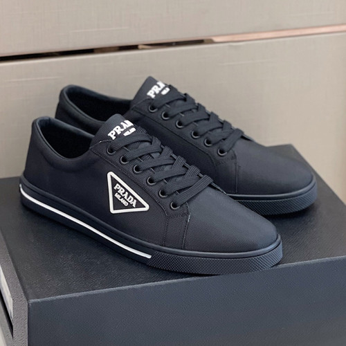 Prada Mens Shoes Casual Luxury Brand Breathable Sneakers with Original Box