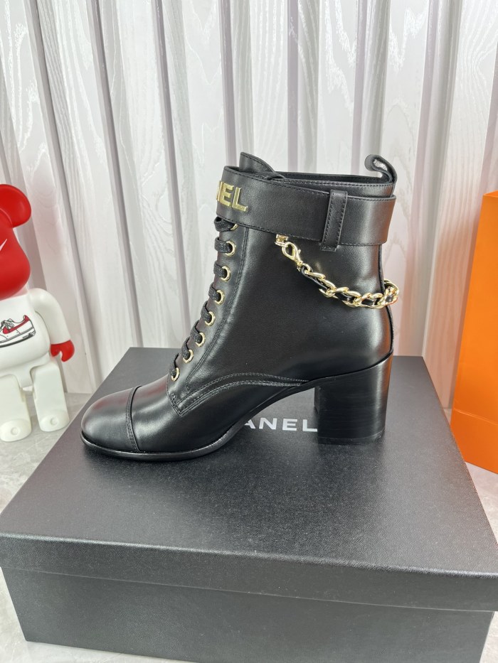 Chanel Womens Shoes Boots Luxury Brand Design with Original Box Women Fashion Ankle Boots 6cm Heel