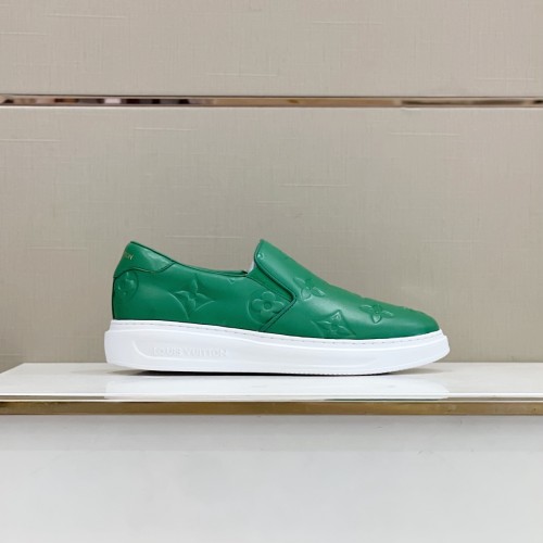 Louis Vuitton Men Shoes Fashion Sneakers RIVOLI Beverly Hills MOCASSIN Luxury Brand Casual Shoes with Original Box