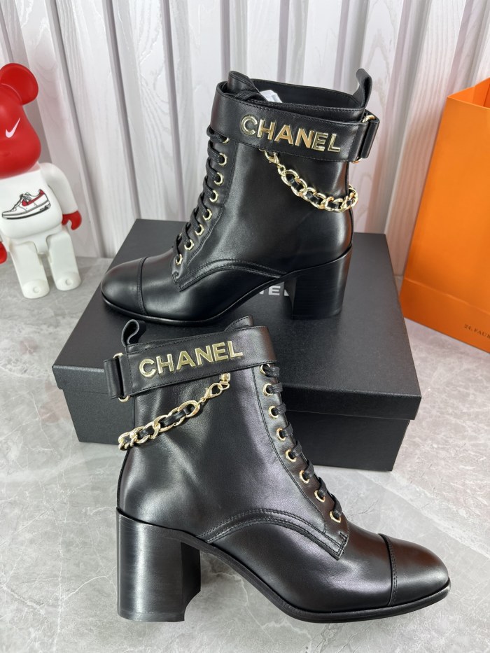 Chanel Womens Shoes Boots Luxury Brand Design with Original Box Women Fashion Ankle Boots 6cm Heel