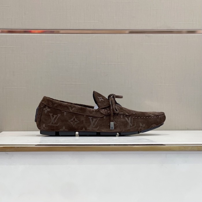 Louis Vuitton Men Shoes Luxury Brand LV Loafers Shoes with Original Box MONTE CARLO DRIVER MOCCASINS 1A8F7B