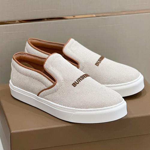 Burberry Men Shoes Fashion Luxury Brand Vintage Cotton Sneaker Casual Shoes for Men with Original Box