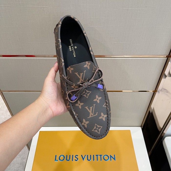 Louis Vuitton Men Shoes Luxury Brand LV Loafers Shoes with Original Box MONTE CARLO DRIVER MOCCASINS 1A8F7B