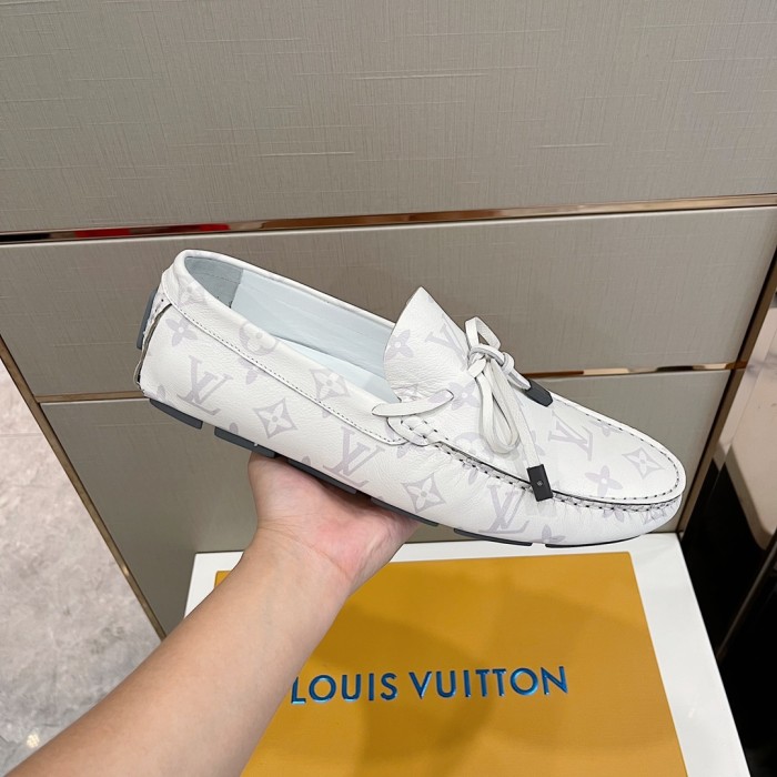 Louis Vuitton Men Shoes Luxury Brand LV Loafers Shoes with Original Box MONTE CARLO DRIVER MOCCASINS 1A8F7B