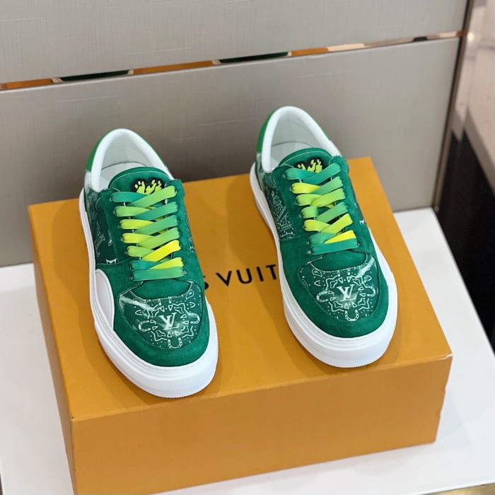 Louis Vuitton Men Shoes Sneakers Luxury Brand LV OLLIE SNEAKER with Original Box