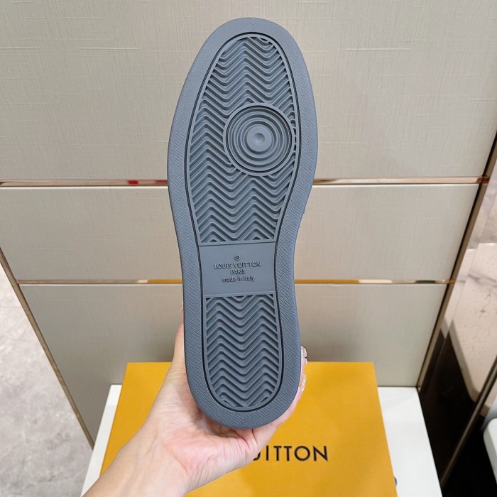 Louis Vuitton Men Shoes Sneakers Casual Luxury Brand RIVOLI SNEAKER BOOT with Original Box