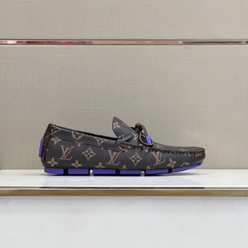 Louis Vuitton Men Shoes Luxury Brand LV Loafers Shoes with Original Box MONTE CARLO DRIVER MOCCASINS 1A8F7B