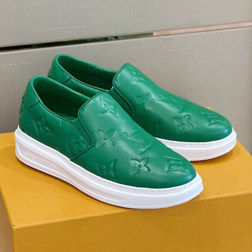 Louis Vuitton Men Shoes Fashion Sneakers RIVOLI Beverly Hills MOCASSIN Luxury Brand Casual Shoes with Original Box