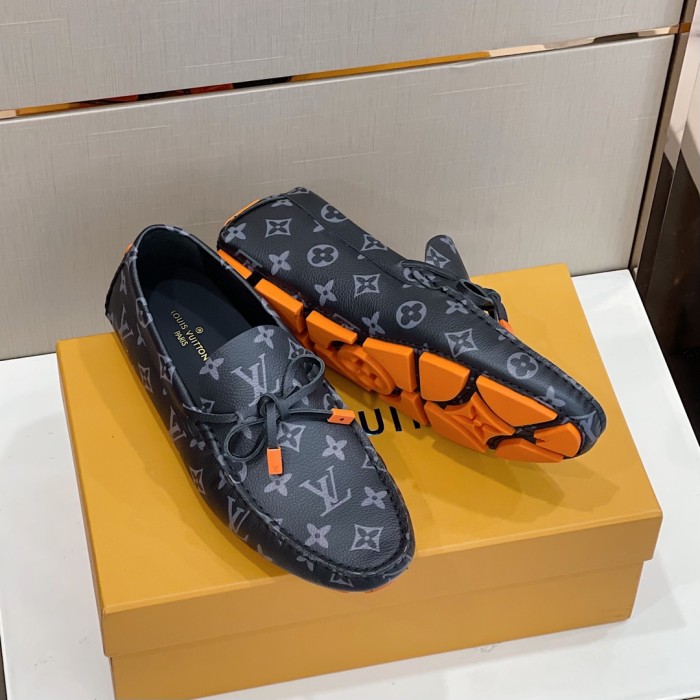 Louis Vuitton Men Shoes Luxury Brand LV Loafers Shoes with Original Box MONTE CARLO DRIVER MOCCASINS 1A8F7B