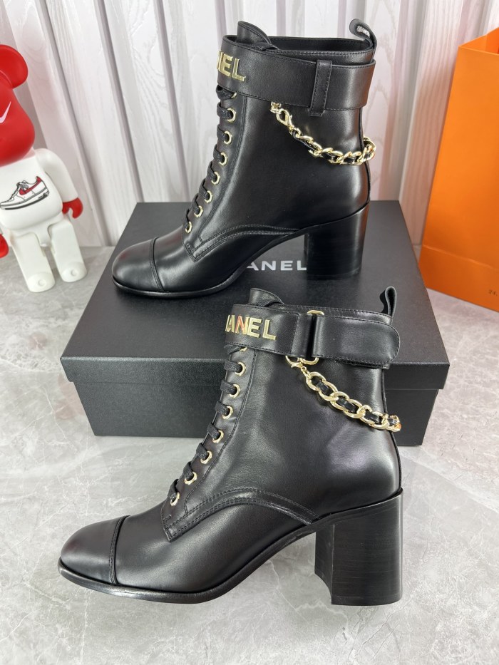 Chanel Womens Shoes Boots Luxury Brand Design with Original Box Women Fashion Ankle Boots 6cm Heel