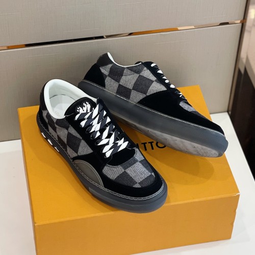 Louis Vuitton Men Shoes Sneakers Luxury Brand LV OLLIE SNEAKER with Original Box