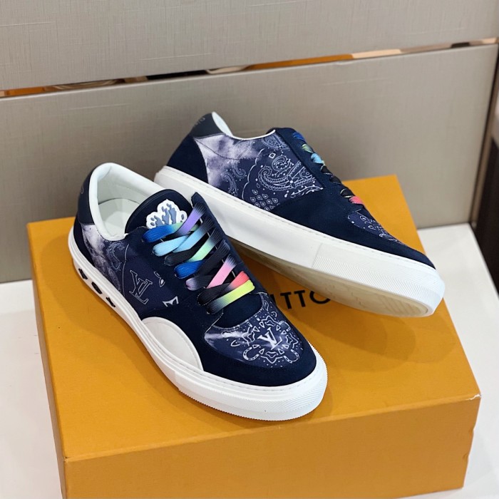 Louis Vuitton Men Shoes Sneakers Luxury Brand LV OLLIE SNEAKER with Original Box