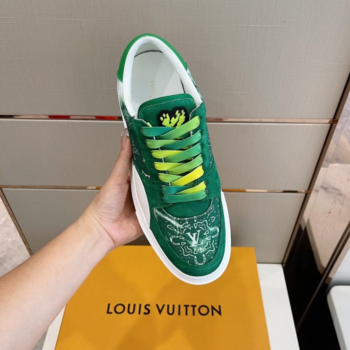 Louis Vuitton Men Shoes Sneakers Luxury Brand LV OLLIE SNEAKER with Original Box