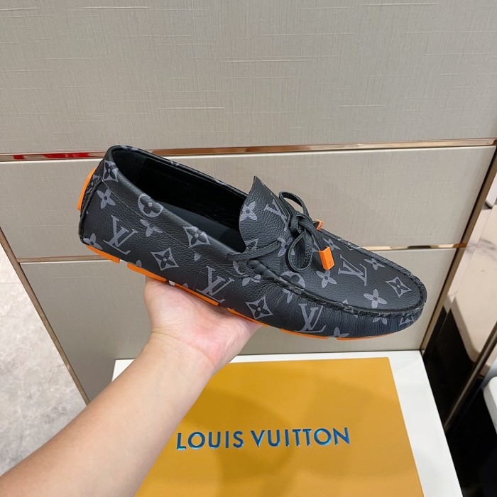 Louis Vuitton Men Shoes Luxury Brand LV Loafers Shoes with Original Box MONTE CARLO DRIVER MOCCASINS 1A8F7B