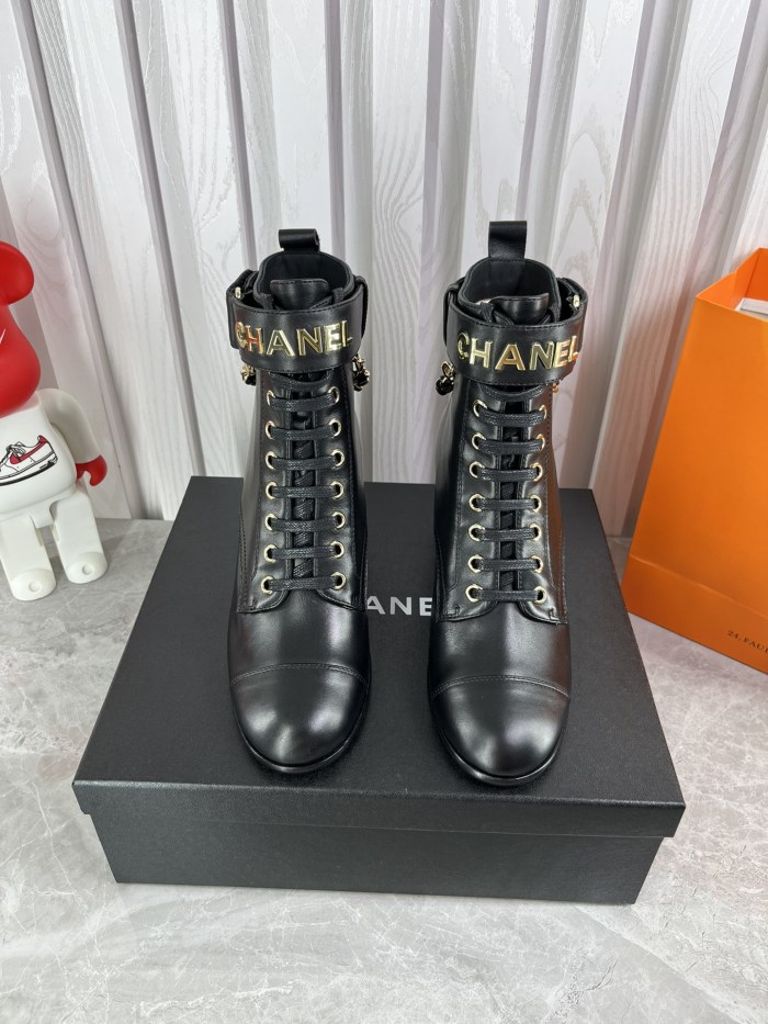 Chanel Womens Shoes Boots Luxury Brand Design with Original Box Women Fashion Ankle Boots 6cm Heel