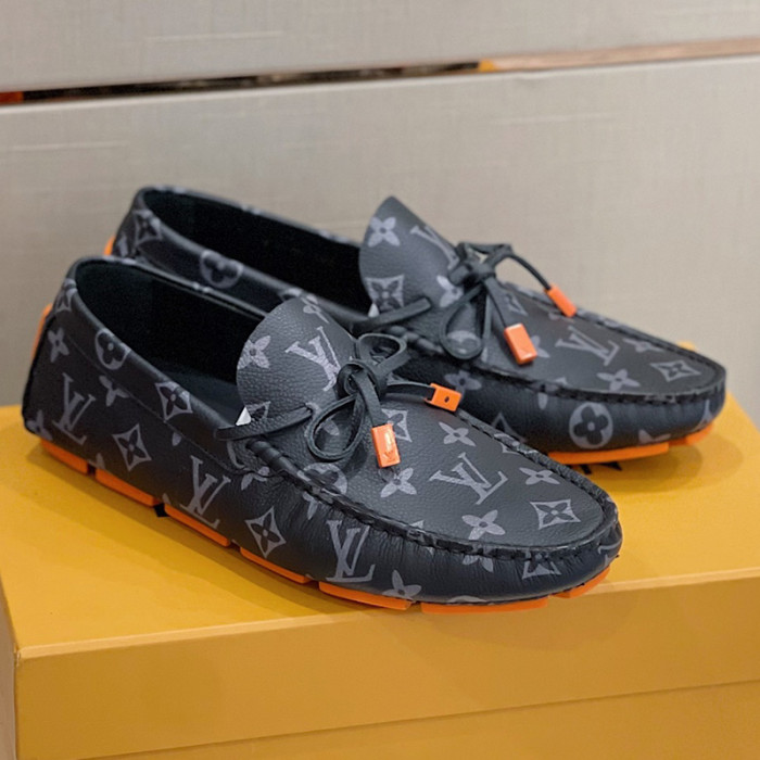 Louis Vuitton Men Shoes Luxury Brand LV Loafers Shoes with Original Box MONTE CARLO DRIVER MOCCASINS 1A8F7B