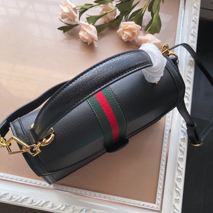 Gucci Womens Bags Shoulder Messenger Bag Luxury Brand Gucci Ophidia small top handle bag in GG supreme canvas with Original Box 651055 DJ2DX 1060