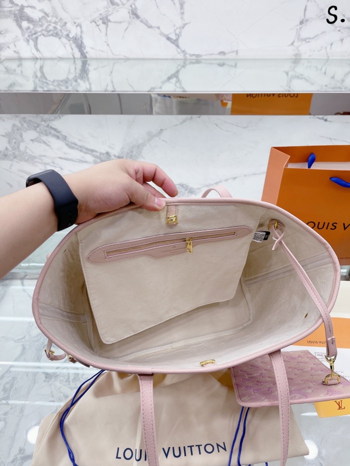 Louis Vuitton Womens Bags Handbags Luxury Brand Fashion Type NEVERFULL MM M46231 Monogram coated canvas