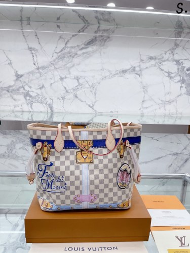 Louis Vuitton Womens Bags Handbags Luxury Brand Fashion Type NEVERFULL MM M46231 Monogram coated canvas