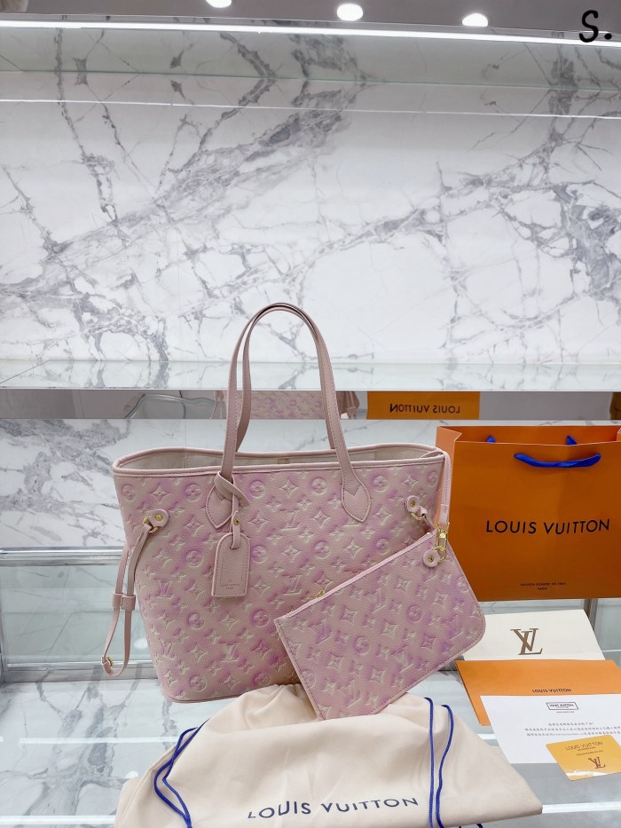 Louis Vuitton Womens Bags Handbags Luxury Brand Fashion Type NEVERFULL MM M46231 Monogram coated canvas