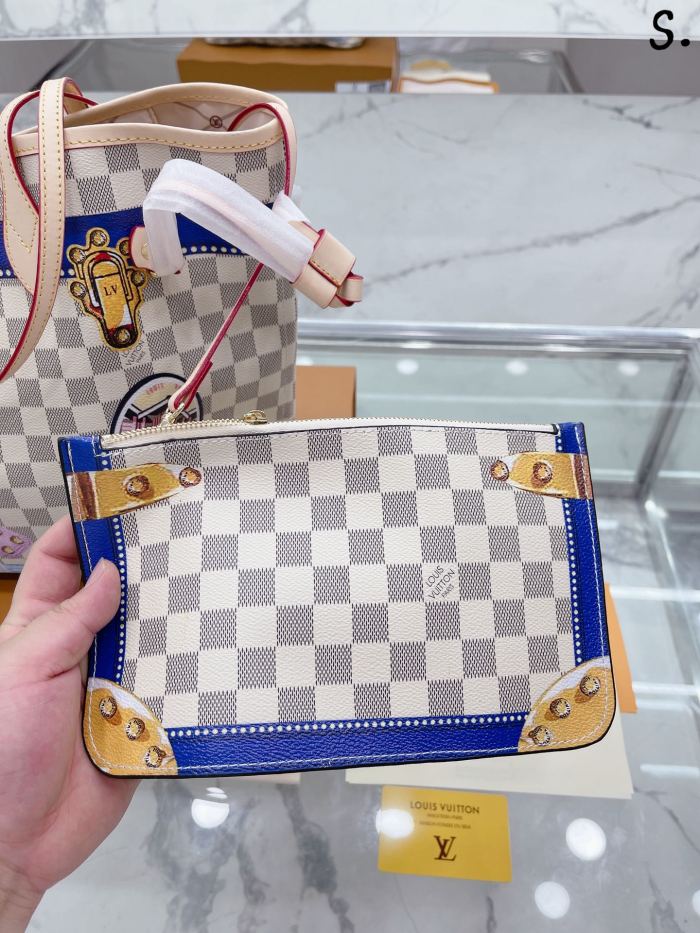 Louis Vuitton Womens Bags Handbags Luxury Brand Fashion Type NEVERFULL MM M46231 Monogram coated canvas
