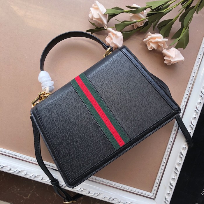 Gucci Womens Bags Shoulder Messenger Bag Luxury Brand Gucci Ophidia small top handle bag in GG supreme canvas with Original Box 651055 DJ2DX 1060