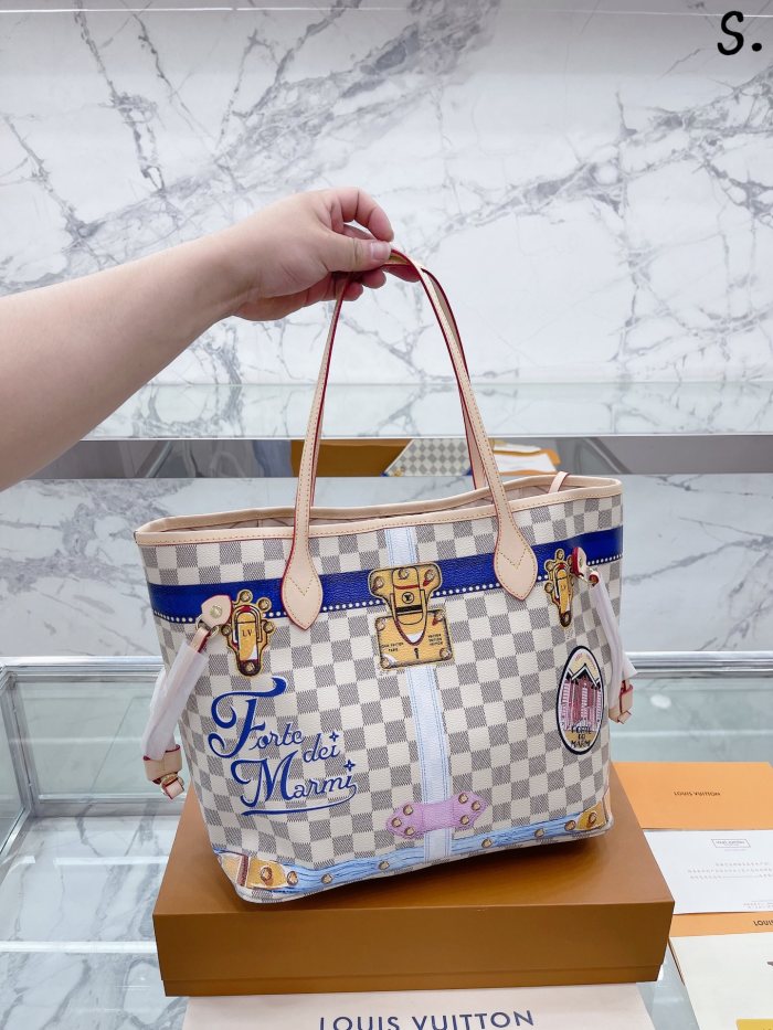 Louis Vuitton Womens Bags Handbags Luxury Brand Fashion Type NEVERFULL MM M46231 Monogram coated canvas