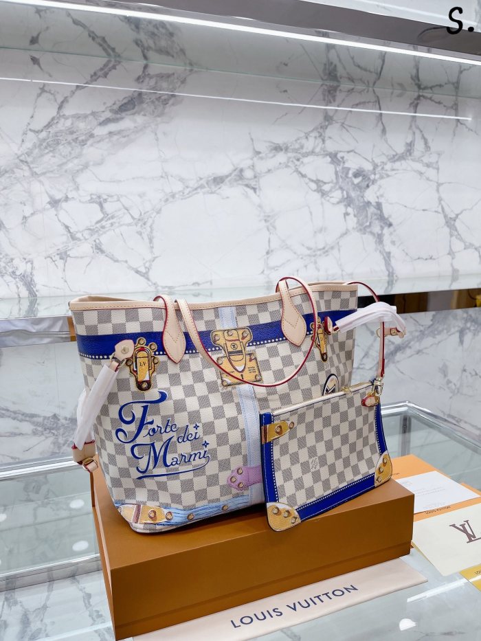 Louis Vuitton Womens Bags Handbags Luxury Brand Fashion Type NEVERFULL MM M46231 Monogram coated canvas